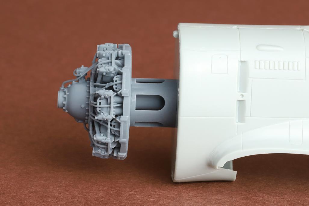 Curtiss Hawk H75A-3 French AF engine set (designed to be used with Hobbycraft and Wolfpack kits) 3D printed resin