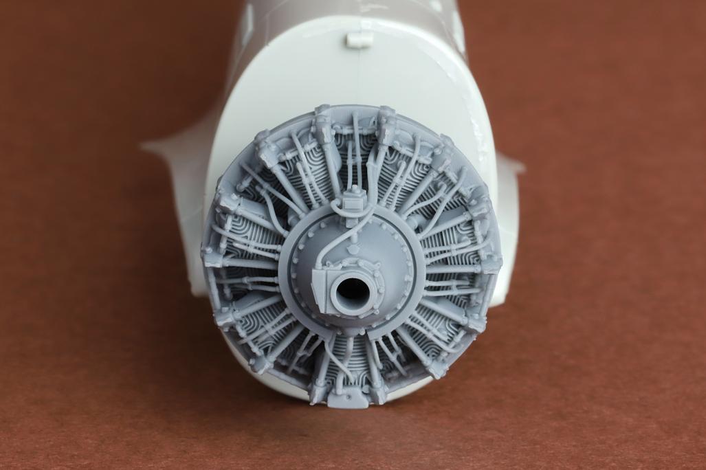 Curtiss Hawk H75A-3 French AF engine set (designed to be used with Hobbycraft and Wolfpack kits) 3D printed resin