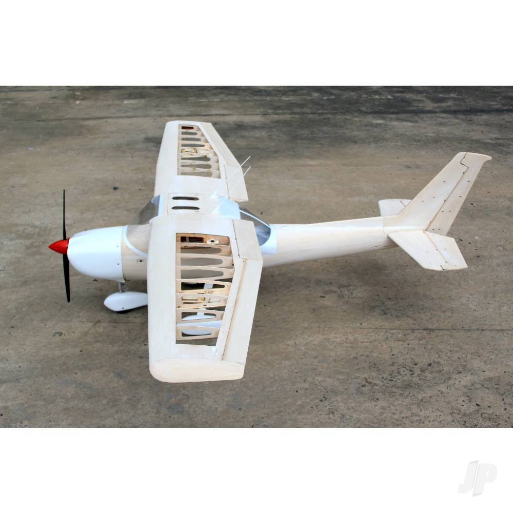 Model airplane on a concrete surface