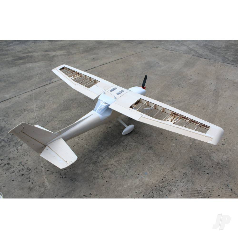 Model airplane on a concrete surface
