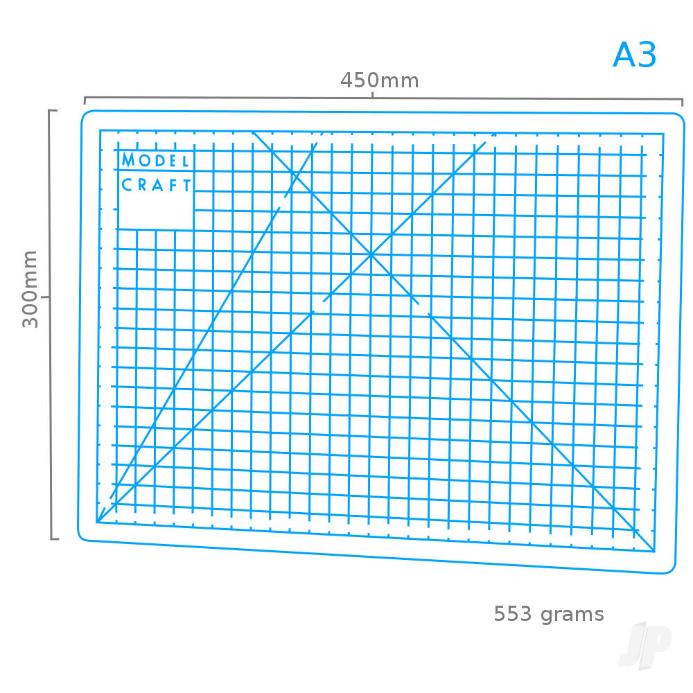 Modelcraft Cutting Mat A3 Size SHSPKN6003