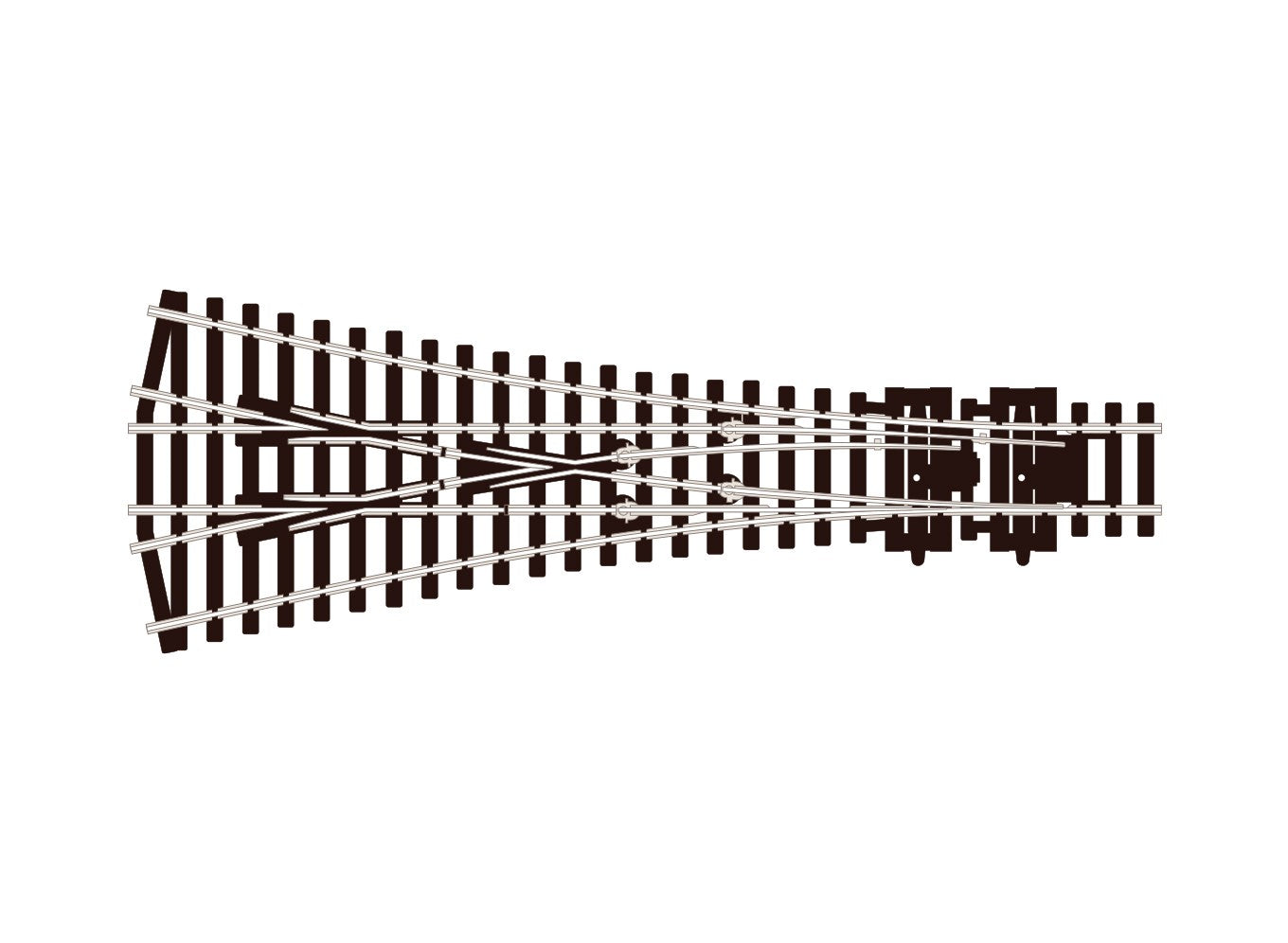 Peco OO 3 Way Medium radius SL-99 1