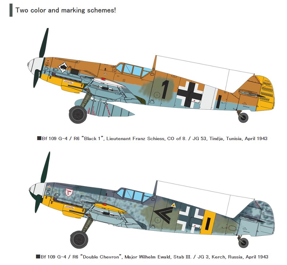 ZOUKEI MURA 1/32 Messerschmitt Bf109 G-4 Desert And Eastern Front Markings sws25