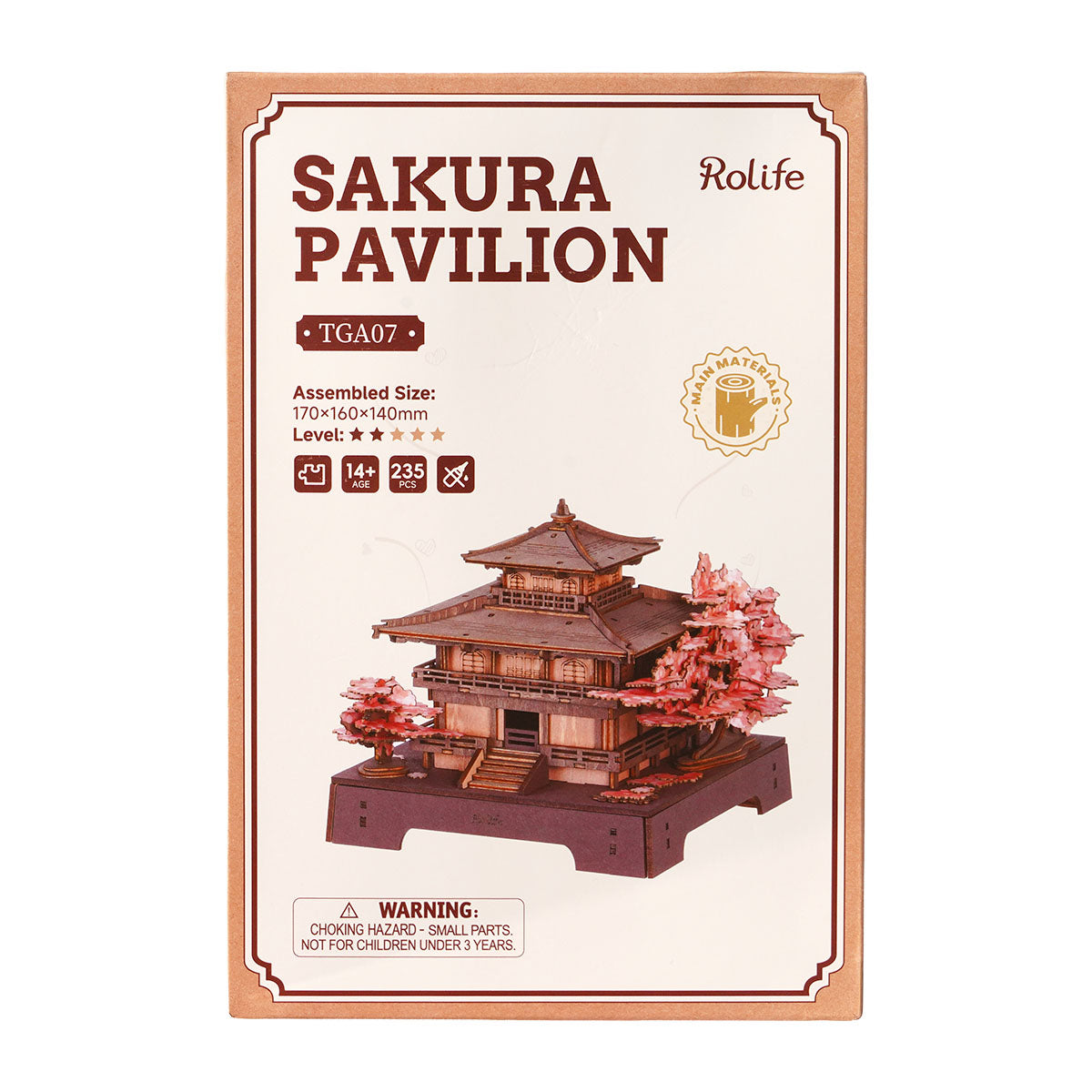 Rolife 3D Wooden Puzzle - Sakura Pavilion TGA07 image 3