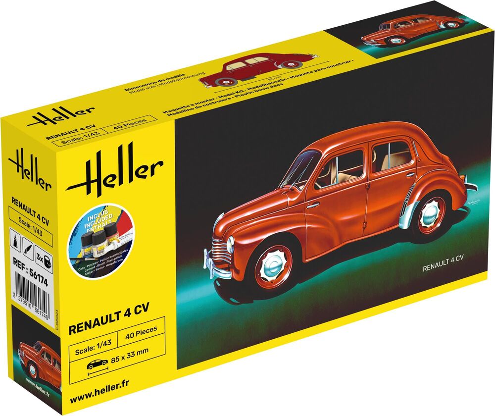 Heller 1:43 Gift Set - Renault 4 CV
