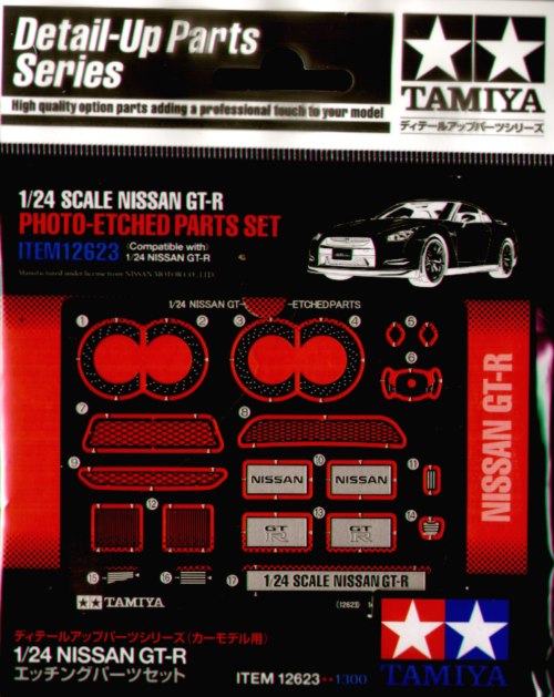 Nissan GT-R Photo Etched Parts (designed to be used with Tamiya kits)