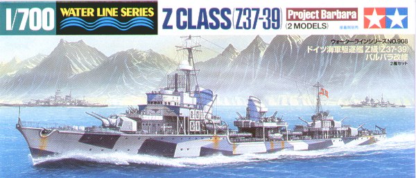 German Destroyer Z Class (Z37-39) 'Project Barbara' (2 MODELS)