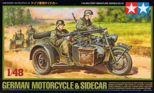 German Motorcycle and Sidecar