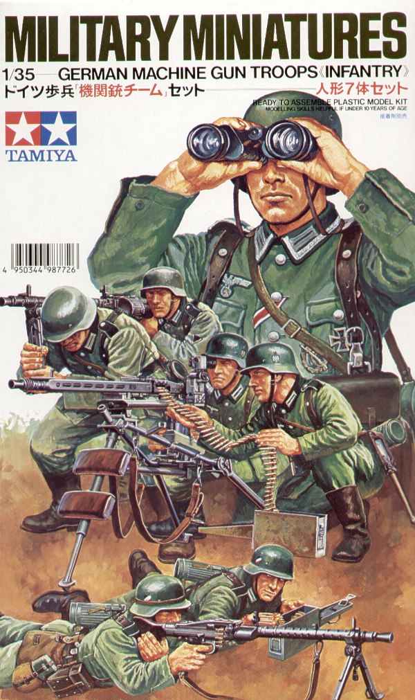 7 x German Machine Gun Troops (WWII)