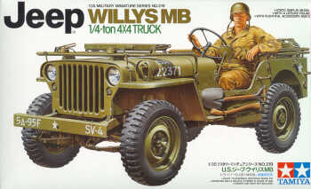Willys Jeep with driver and decals for 5 versions