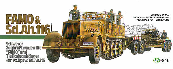 Sd.Ah.116 tank transporter and Sd.Kfz.9 'FAMO' 18T 1/2 track