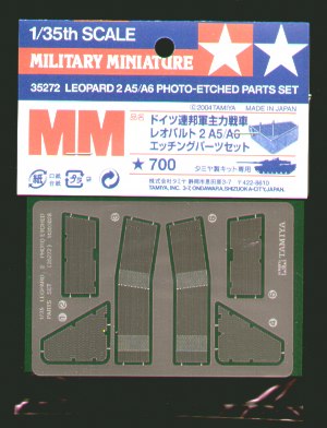 Leopard MBT 2 A6 Photo detail set (designed to be used with Tamiya kits)