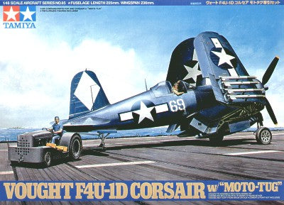 Vought F4U-1D Corsair with Towing tractor