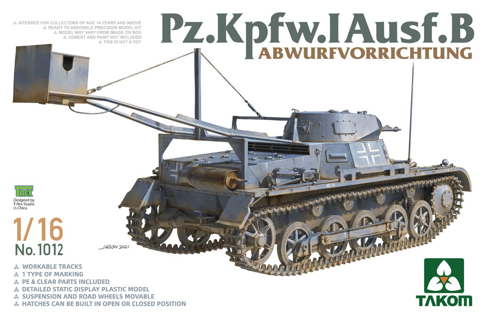 Takom Pz.Kpfw.I Ausf.B AbwurfvorrichtungDemolition - TAK01012 - Military Vehicle Kits