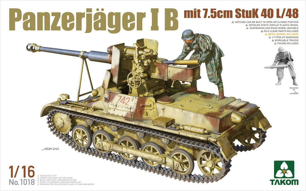 Takom German Panzerjager IB with 7.5cm StuK 40 L/48 TAK01018