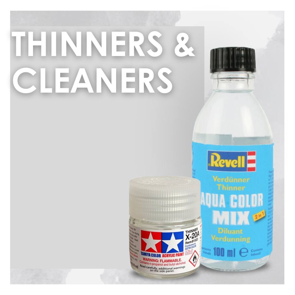 thinners and cleaners inluding tamiya and revell