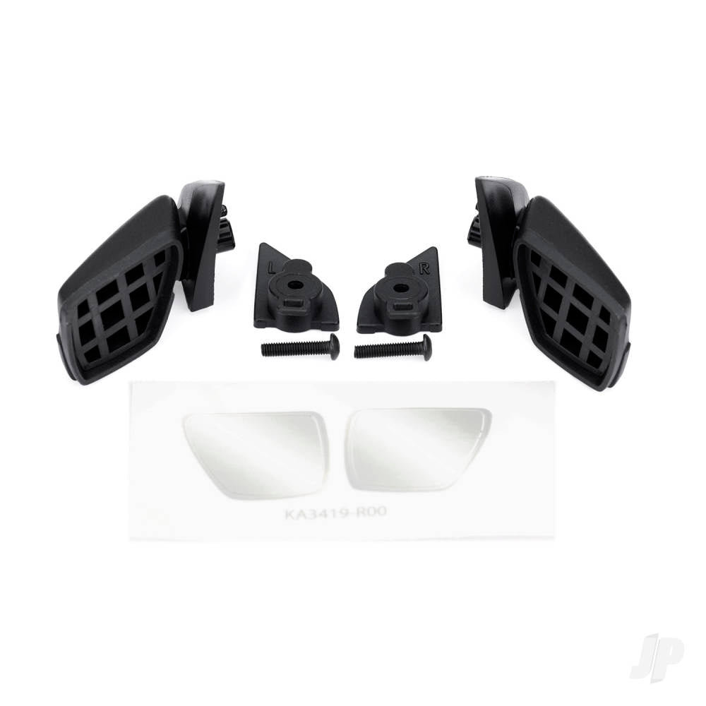 Traxxas Side mirrors (left & right)/ mirror mounts (left & right)/ 3x14mm BCS (2) (attaches to #10111 body) TRX10143