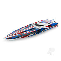 Traxxas Spartan SR VXL 1:10 36in Electric Brushless Race Boat, Red (+ TQi - TRX103076-4-RED Main