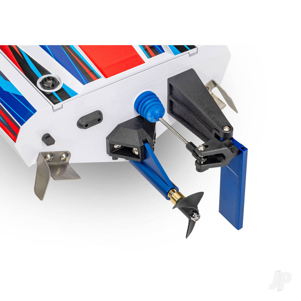 Traxxas Disruptor 4S VXL 1:10 26in Electric Brushless Race Boat with Rapid Right, Blue (TRX106064-4-BLUE)