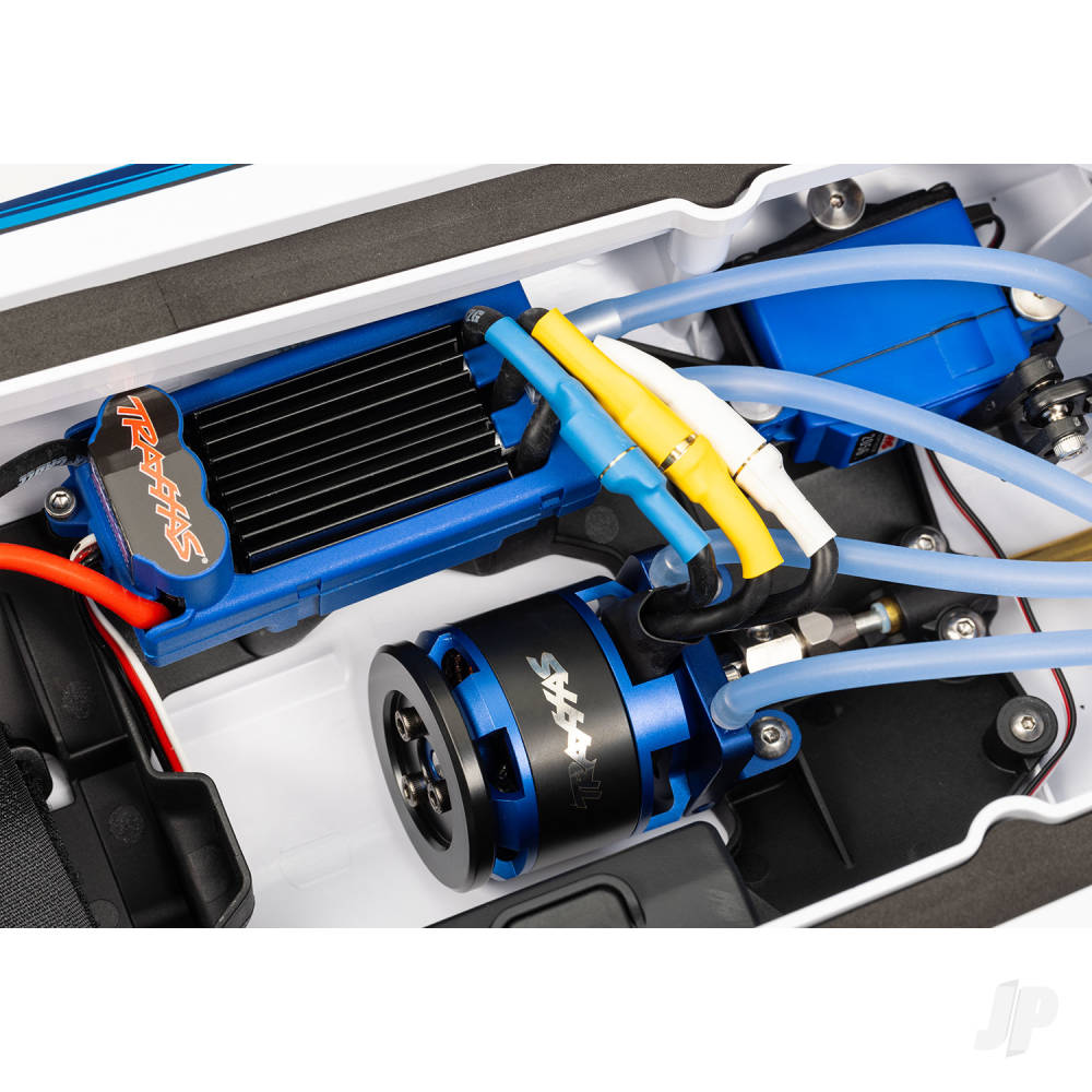 Traxxas Disruptor 4S VXL 1:10 26in Electric Brushless Race Boat with Rapid Right, Blue (TRX106064-4-BLUE)
