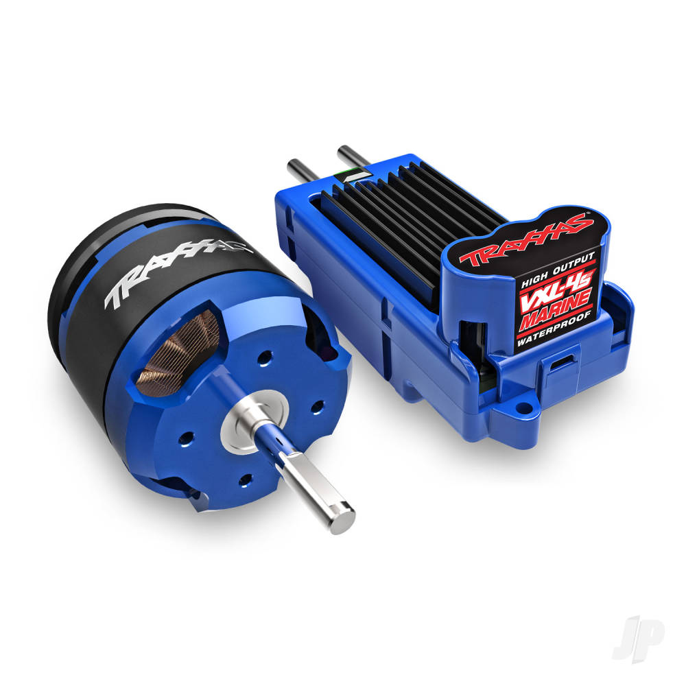 Traxxas Disruptor 4S VXL 1:10 26in Electric Brushless Race Boat with Rapid Right, Blue (TRX106064-4-BLUE)