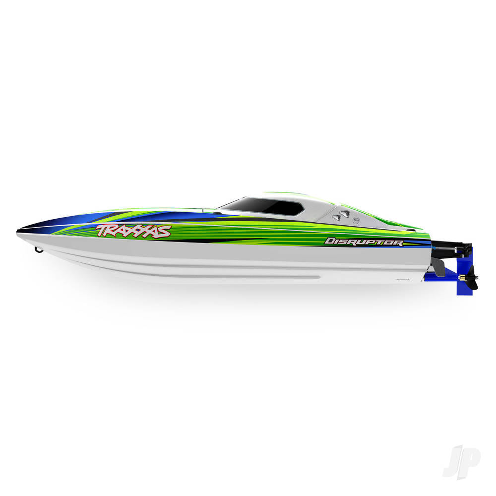 Traxxas Disruptor 4S VXL 1:10 26in Electric Brushless Race Boat with Rapid Right, Green (TRX106064-4-GRN)