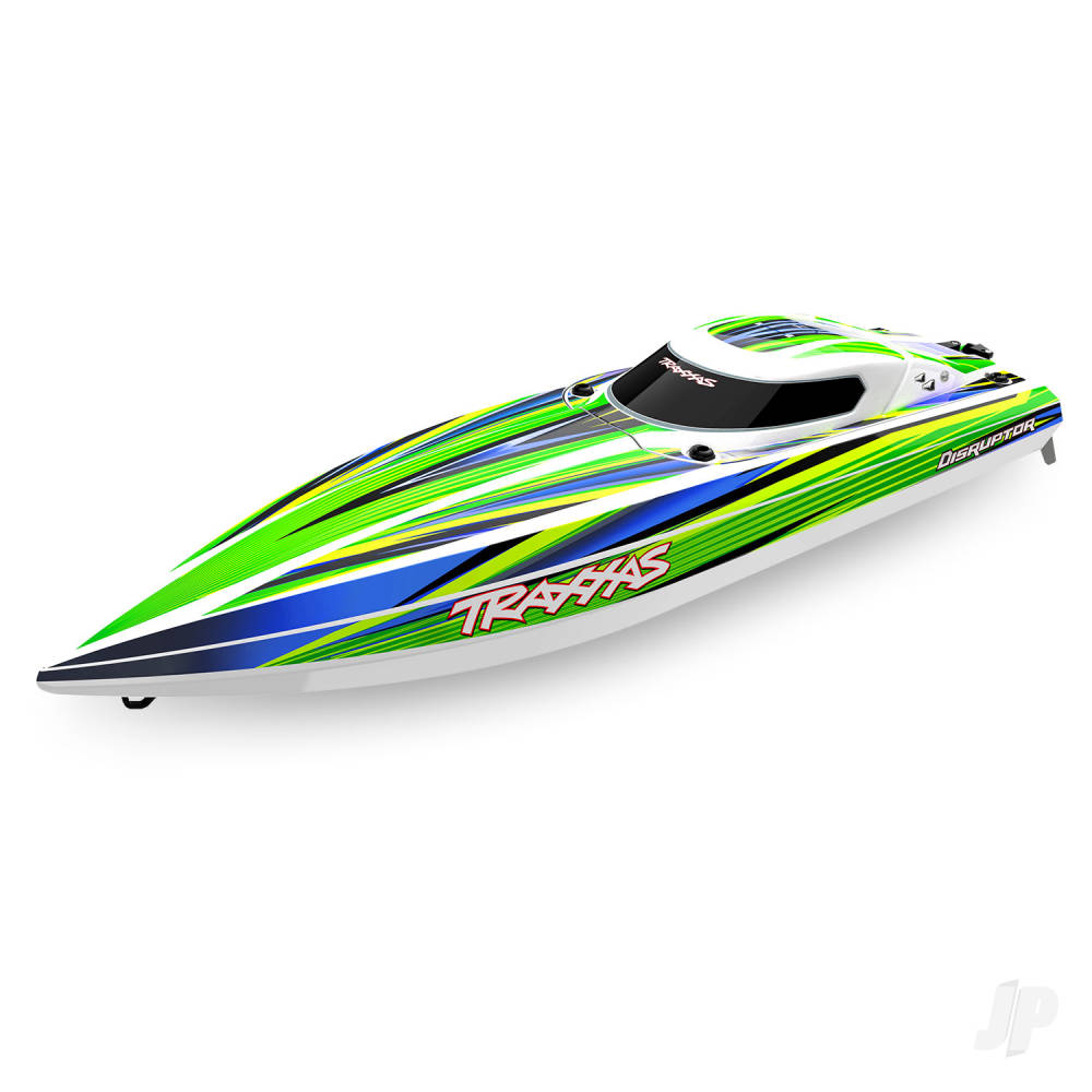 Traxxas Disruptor 4S VXL 1:10 26in Electric Brushless Race Boat with Rapid Right, Green (TRX106064-4-GRN)