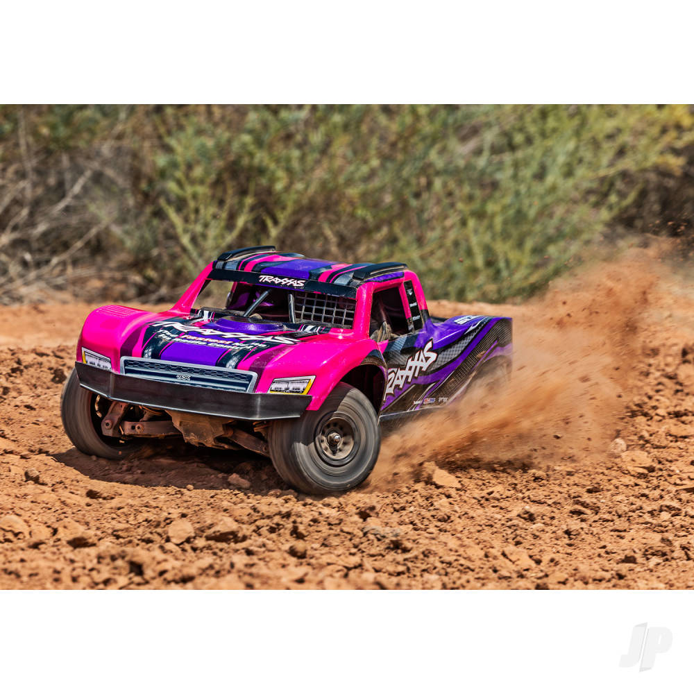Traxxas Mini Slash BL-2S 4X4 RTR Short Course Truck, Pink