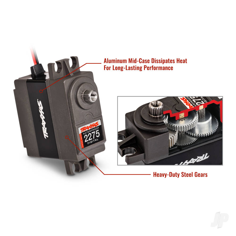 Traxxas Servo, digital high-torque, metal gear (ball bearing), waterproof TRX2275