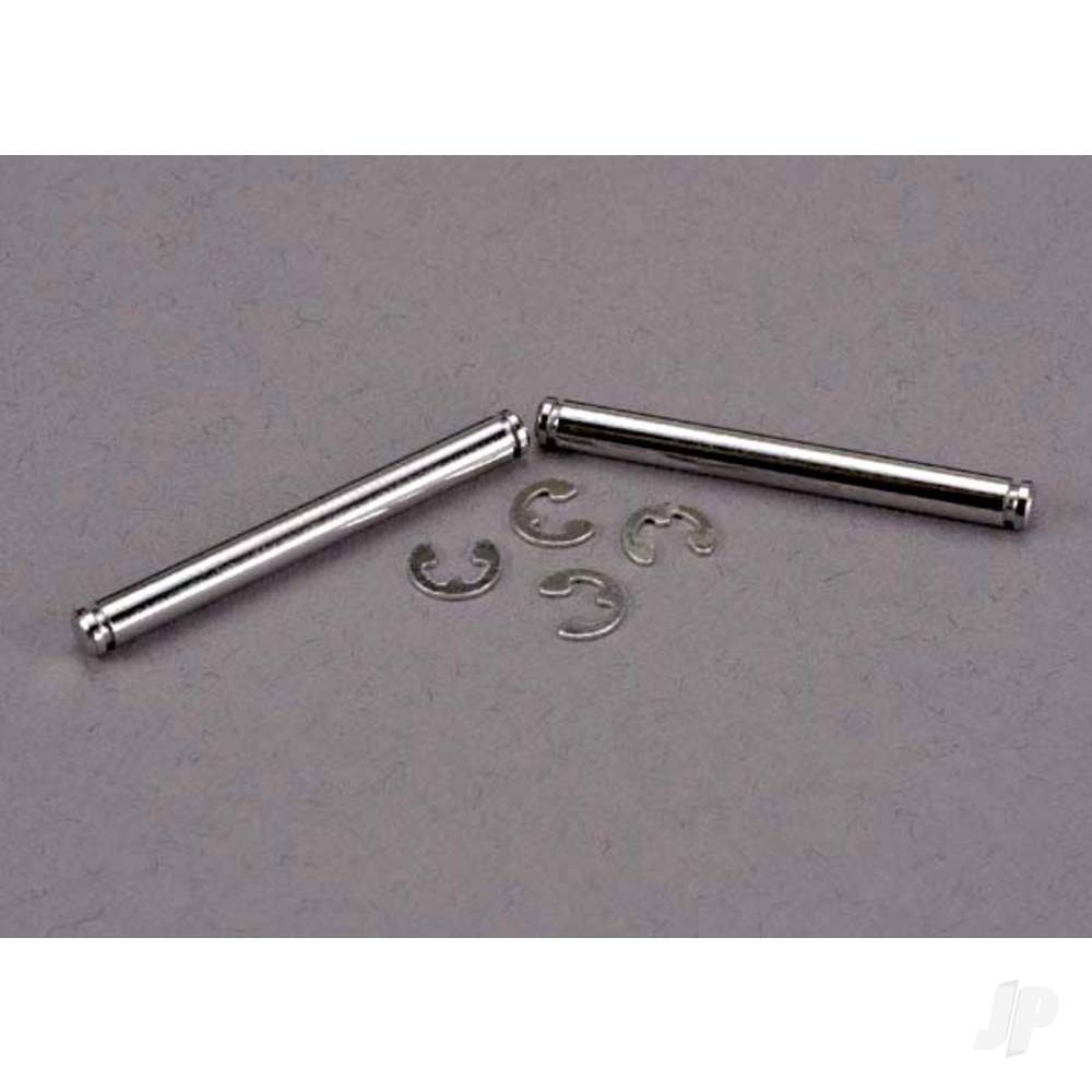 Traxxas Suspension pins, 31.5mm, chrome (2 pcs) with E-clips (4 pcs) TRX2637