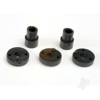 Traxxas Piston head Set (2-hole (2 pcs) / 3-hole (2 pcs)) / shock mounting bushings & washers (2 pcs) (Big Bore shocks) TRX2669