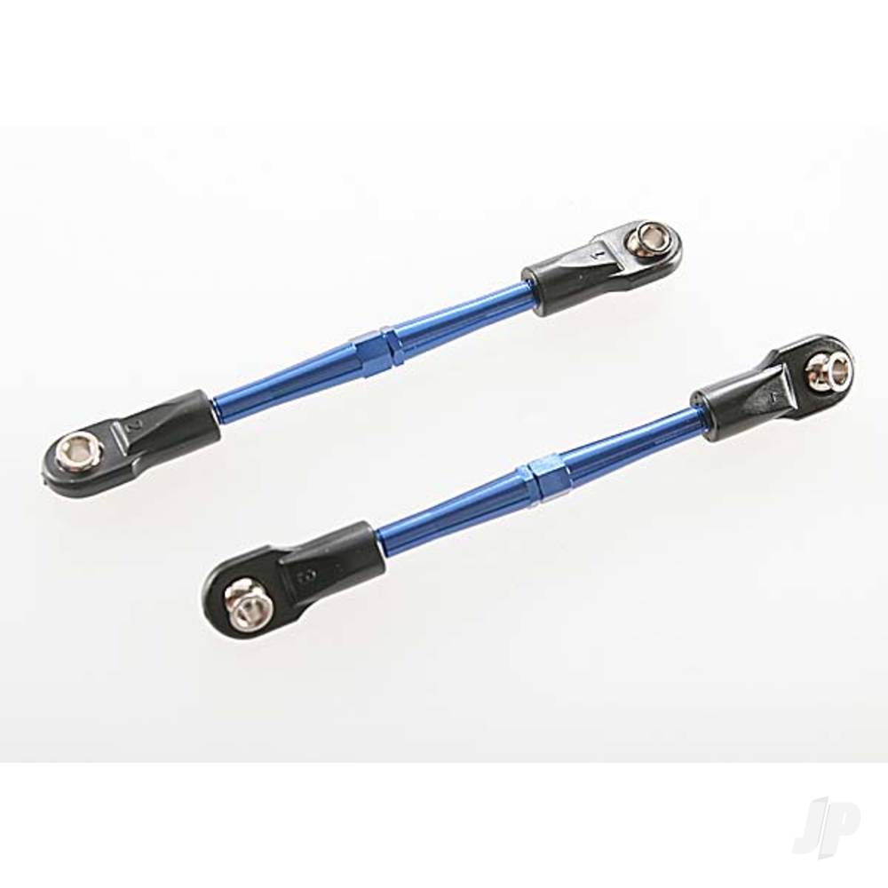 Traxxas Turnbuckles, aluminium (Blue-anodised), toe links, 59mm (2 pcs) (assembled with rod ends & hollow balls) (requires 5mm aluminium wrench #5477) TRX3139A
