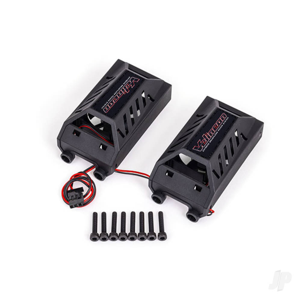 Traxxas Dual cooling fan kit, low profile (with shroud) (fits #3491 motor) TRX3474X
