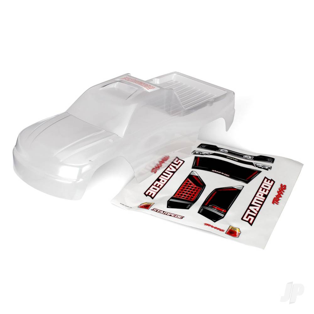 Traxxas Body, Stampede (clear, requires painting) (requires #3614 to mount) TRX3617