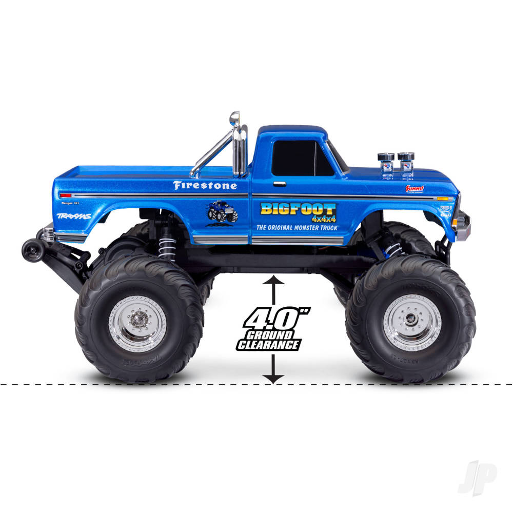 Traxxas Bigfoot HD 1:10 Electric 2WD RTR Monster Truck, Blue (TRX36234-8-R5)