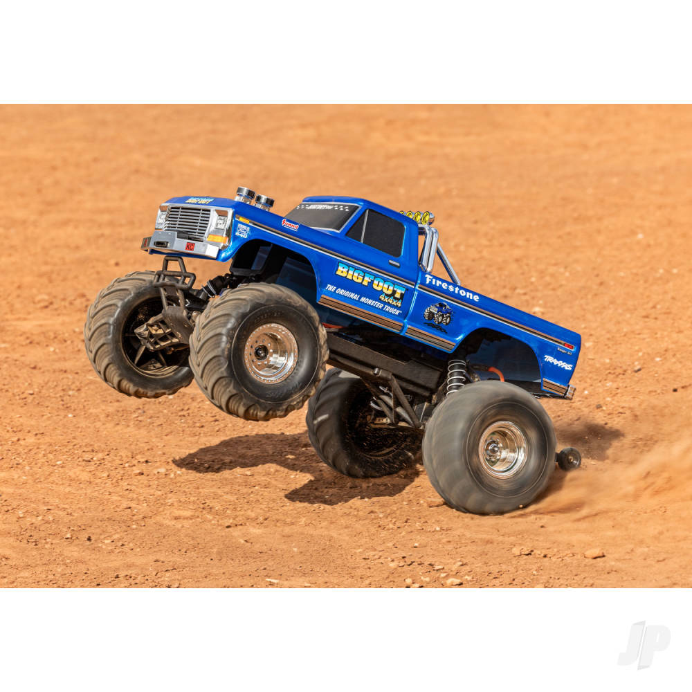 Traxxas Bigfoot HD 1:10 Electric 2WD RTR Monster Truck, Blue (TRX36234-8-R5)