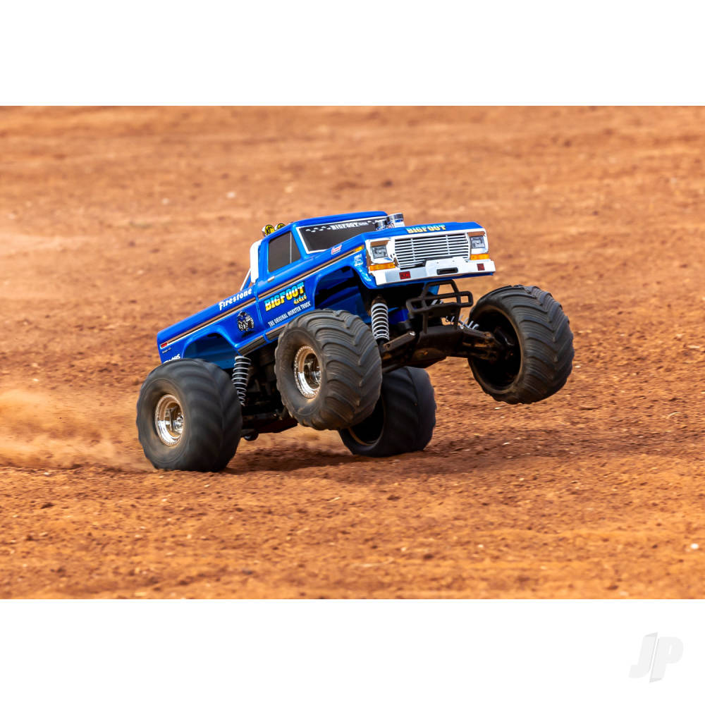 Traxxas Bigfoot HD 1:10 Electric 2WD RTR Monster Truck, Blue (TRX36234-8-R5)