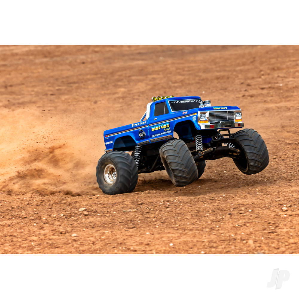Traxxas Bigfoot HD 1:10 Electric 2WD RTR Monster Truck, Blue (TRX36234-8-R5)