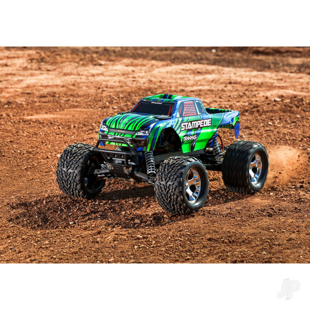 Traxxas Stampede HD 1:10 Electric 2WD RTR Monster Truck, Green (TRX36254-8-GRN)