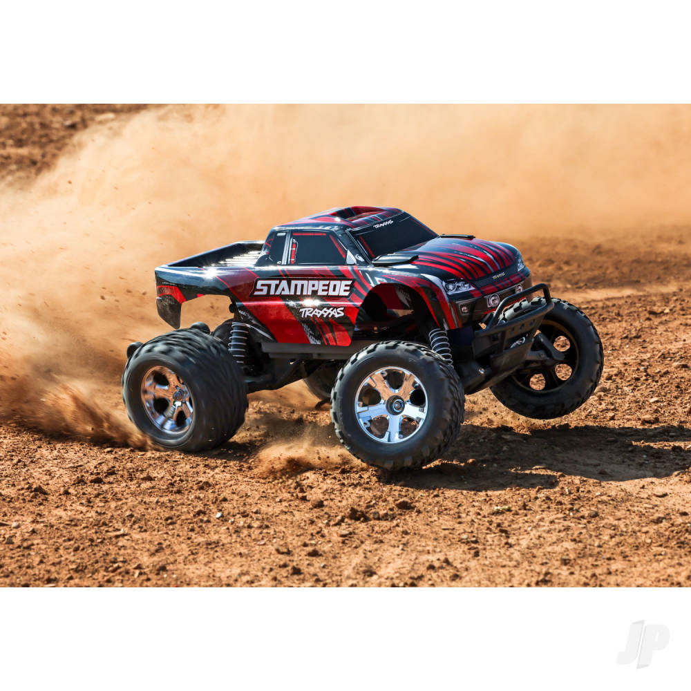 Traxxas Stampede HD 1:10 Electric 2WD RTR Monster Truck, Red (TRX36254-8-RED)