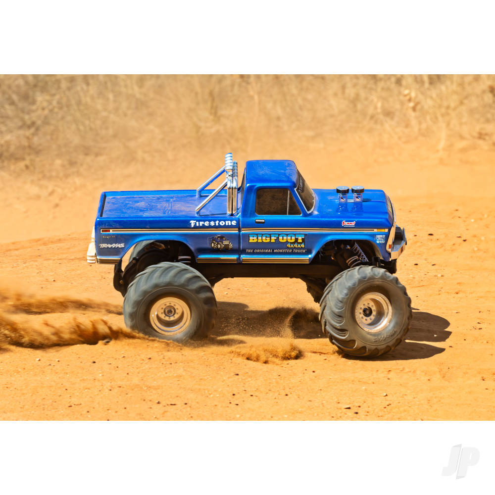 Bigfoot HD BL-2S 1:10 2WD RTR Monster Truck, Blue (+ TQ 2-ch, BL-2S, 3300kV, Clipless Body)