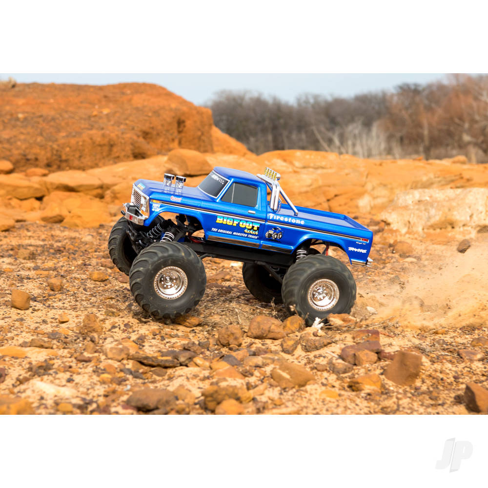 Bigfoot HD BL-2S 1:10 2WD RTR Monster Truck, Blue (+ TQ 2-ch, BL-2S, 3300kV, Clipless Body)