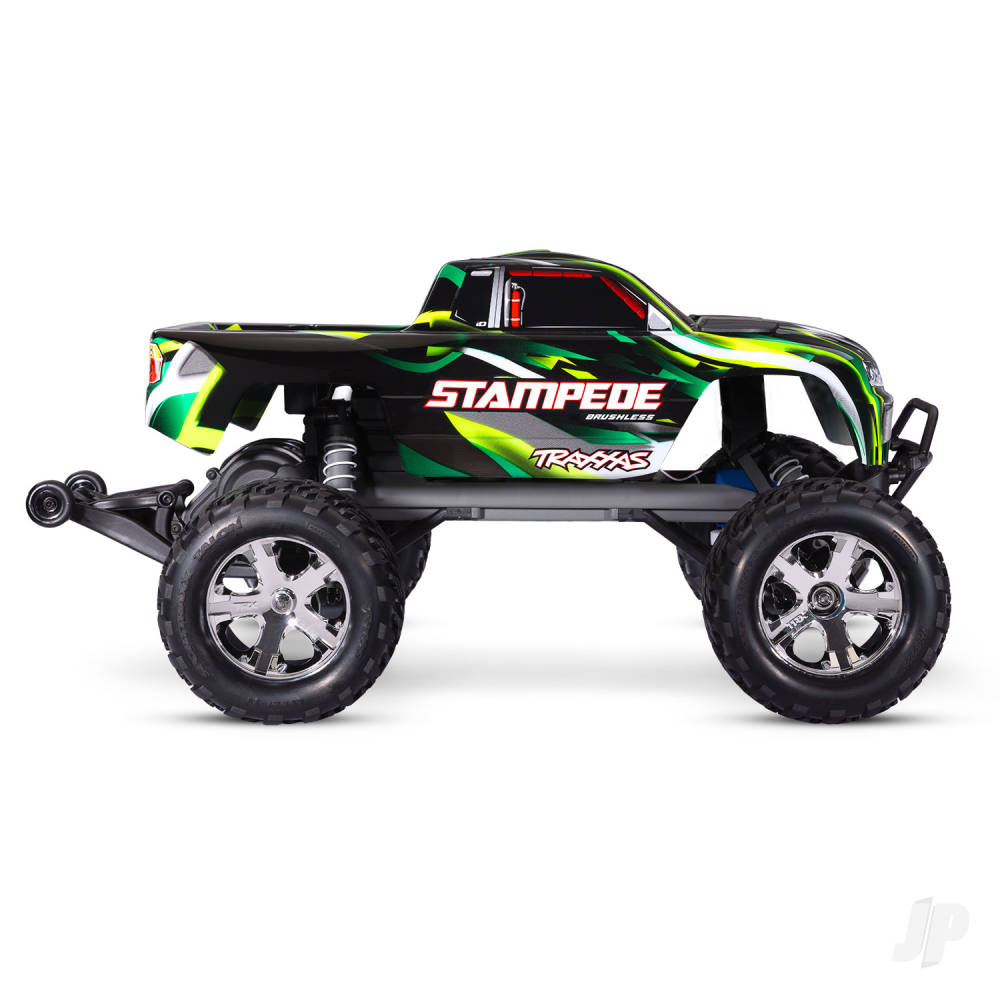 Traxxas Stampede HD BL-2S 1:10 2WD RTR Monster Truck, Green (TRX36354-4-GRN)