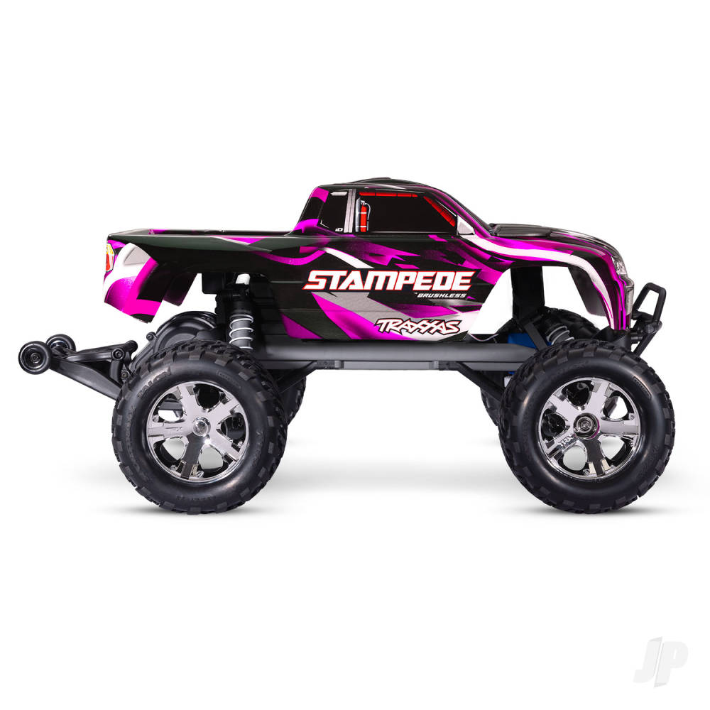 Traxxas Stampede HD BL-2S 1:10 2WD RTR Monster Truck, Pink (TRX36354-4-PINK)