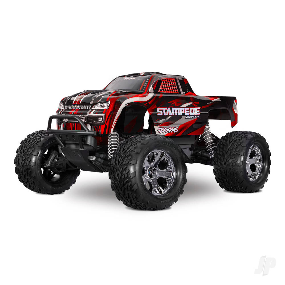 Traxxas Stampede HD BL-2S 1:10 2WD RTR Monster Truck, Red (TRX36354-4-RED)