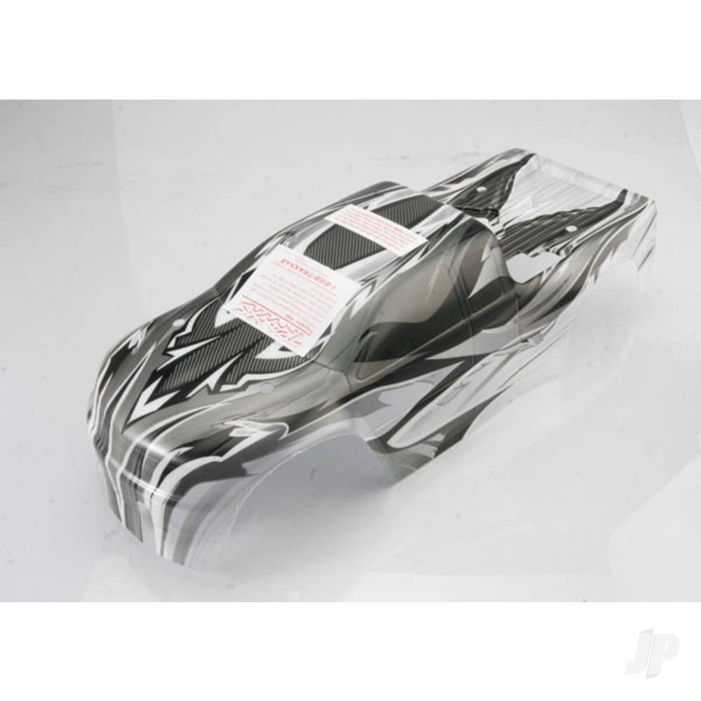 Traxxas Body, T-Maxx, ProGraphix (replacement for the T-Maxx 2.5 painted Body. Graphics are printed, requires paint & final colour application) / decal sheet TRX4926X