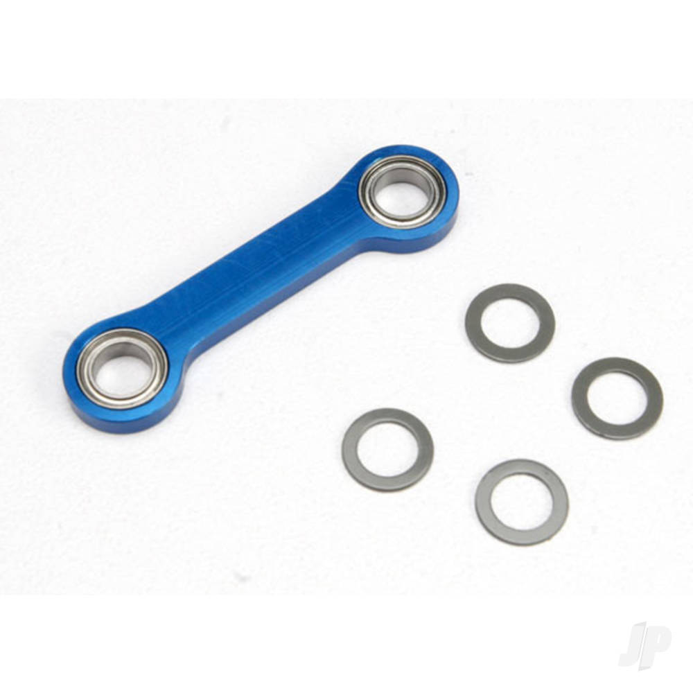 Traxxas Drag link, machined 6061-T6 aluminium (Blue-anodised) / 5x8x2.5 ball bearing (2 pcs) TRX5542X