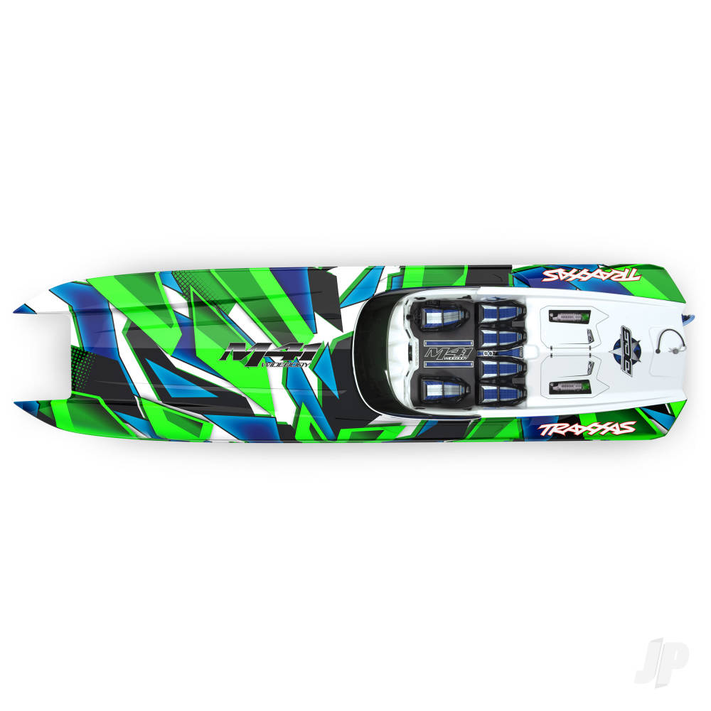 Traxxas DCB M41 Widebody 1:10 40in Brushless Electric Catamaran Race Boat, - TRX57046-4-GRNR