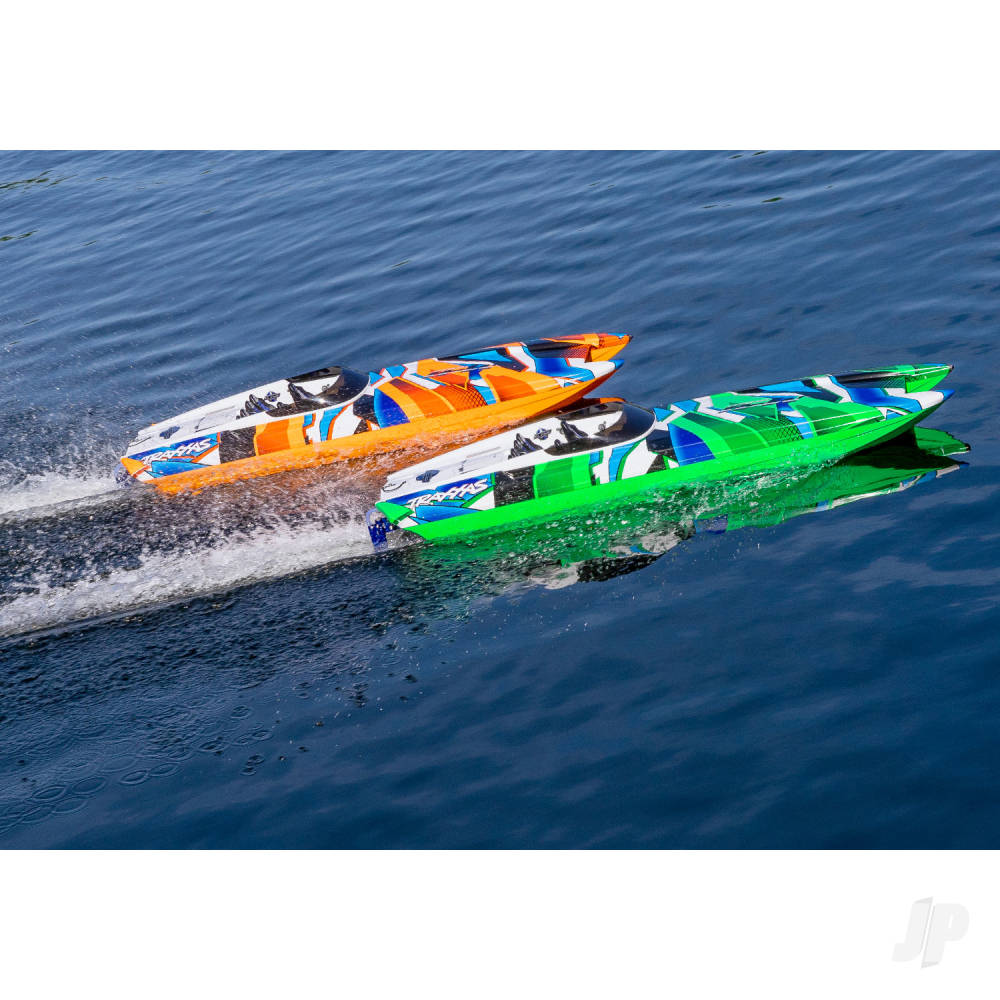 Traxxas DCB M41 Widebody 1:10 40in Brushless Electric Catamaran Race Boat, - TRX57046-4-GRNR