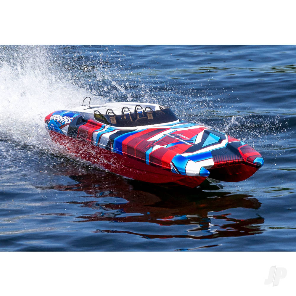 Traxxas DCB M41 Widebody 1:10 40in Brushless Electric Catamaran Race Boat, - TRX57046-4-REDR